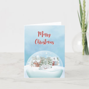 Cartão De Festividades Terra da Neve Maravilha de inverno