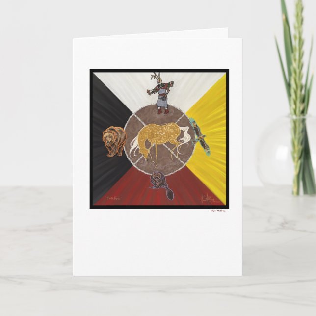 Cartão De Festividades Terra Dança ©Kim McElroy (Frente)