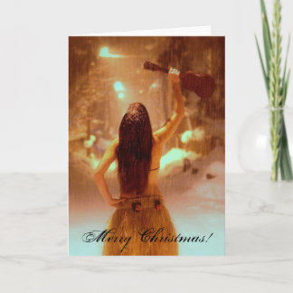 Cartão De Festividades Terra maravilhosa de inverno, Feliz Natal!