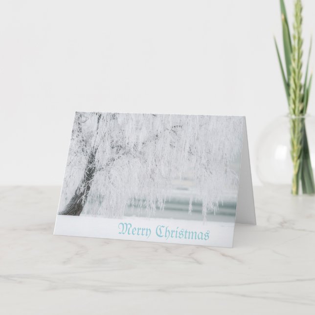 Cartão De Festividades Terra maravilhosa do inverno (Frente)