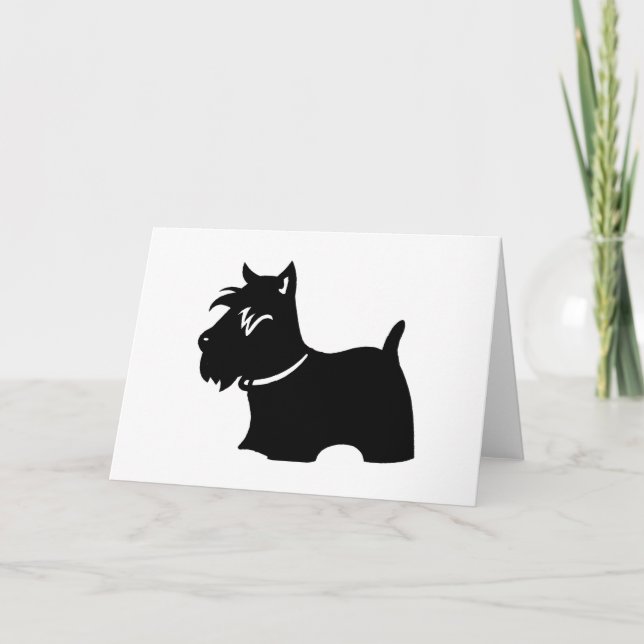 CARTÃO DE FESTIVIDADES TERRIER ESCOCÊS (Frente)