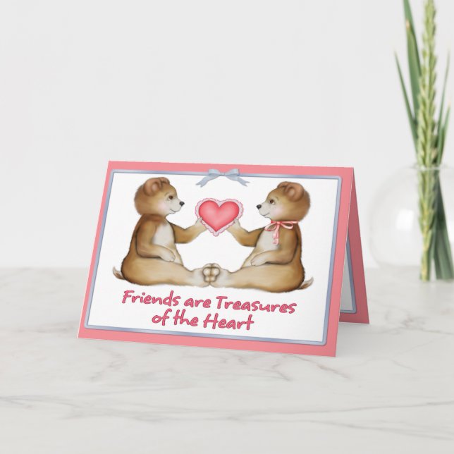 Cartão De Festividades Tesouros do coração (Frente)