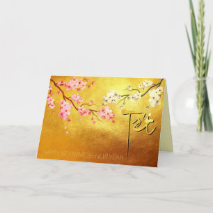 Cartão De Festividades Tet Hoa Anh Dao Blossom Vietnamita Novo Ano HGC