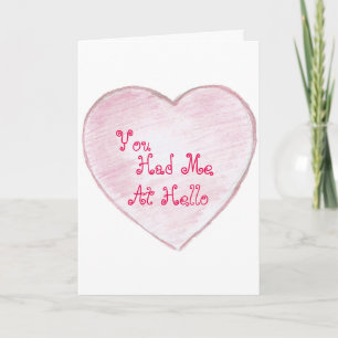 Cartão De Festividades Teve-me do Hello Paper Heart