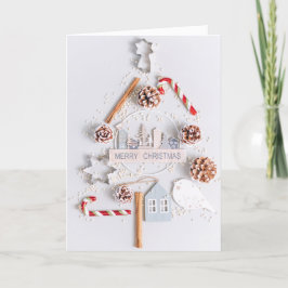 Cartão De Festividades Texto Alegre de Natal