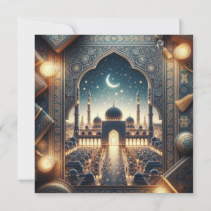 Cartão De Festividades Texto de Saudações Personalizáveis Eid Mubarak