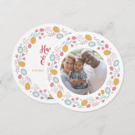 Cartão De Festividades Texto e Foto Personalizadas por páscoa