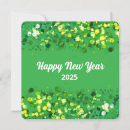 Cartão De Festividades Texto personalizado brilhante colorido Chic