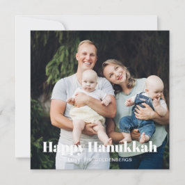 Cartão De Festividades Texto personalizado de dois lados duplos de fotos 