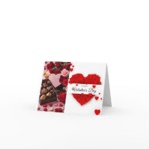 Texto personalizado em forma de coração.