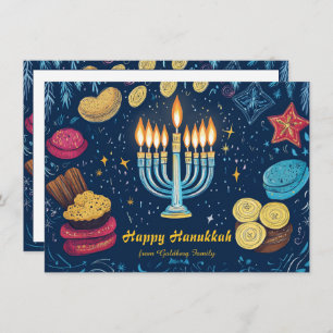 Cartão De Festividades Texto personalizado Festival de Luzes: