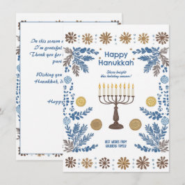 Cartão De Festividades Texto personalizado "Festival Luminoso das Luzes