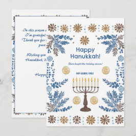 Cartão De Festividades Texto personalizado Festival Luminoso de Luzes