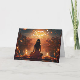 Cartão De Festividades Texto personalizado 🤩 Happy Diwali