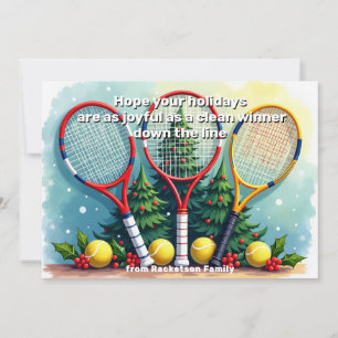 Cartão De Festividades 🎾🎄Texto personalizado, Vencedor Limpo de Alegri