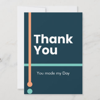Cartão De Festividades ​Thank You - You made my Day
