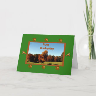 Cartão De Festividades Thanksgiving Card With Rural Mississippi Theme
