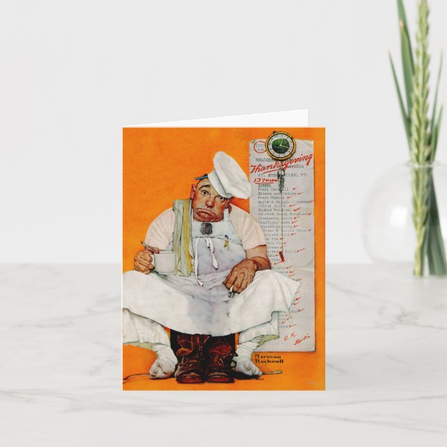 Cartão De Festividades Thanksgiving Day Blues (Frente)