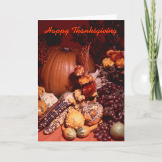 Cartão De Festividades Thanksgiving Greeting Card