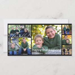 Cartão De Festividades Thanksgiving Photo Card
