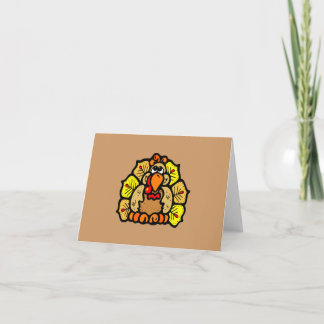 Cartão De Festividades Thanksgiving Turkey