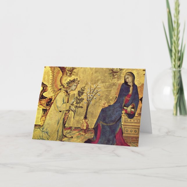 Cartão De Festividades The Annunciation 13th century (Frente)