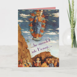 Cartão De Festividades The Ascension Religious Easter Card