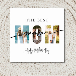 Cartão De Festividades The Best Mom Photo Mother's Day Card