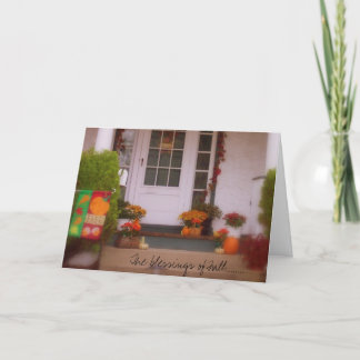 Cartão De Festividades The blessings of Fall........
