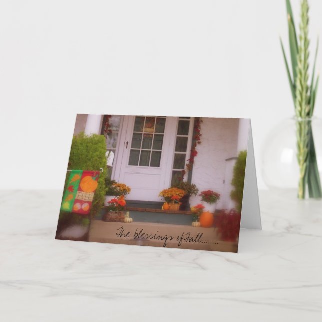 Cartão De Festividades The blessings of Fall........ (Frente)