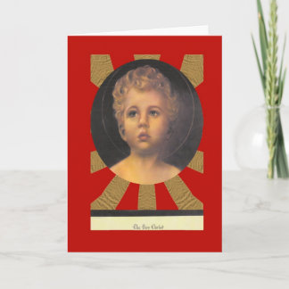Cartão De Festividades The Boy Christ Portrait