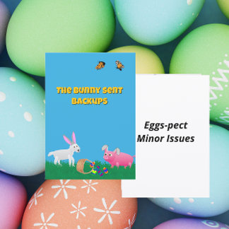 Cartão De Festividades The Bunny Sent Backups