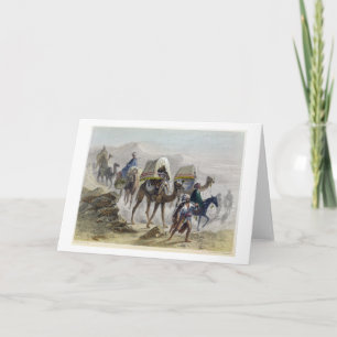 Cartão De Festividades The Camel Train, from 'Constantinople and the Blac
