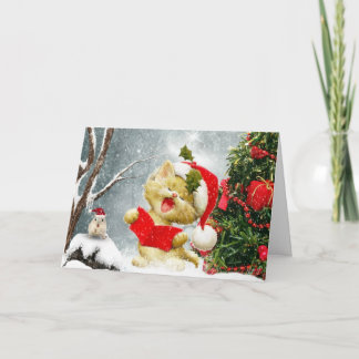 Cartão De Festividades The Carol Singers Christmas Card