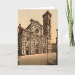 Cartão De Festividades The Cathedral and campanile, Florence<br><div class="desc">The Cathedral and campanile,  Florence. This is a great way to show your love of Italy. Great for a t-shirt or t-shirts,  aprons,  buttons,  magnets and more... .  Great gift for any occasion especially Christmas,  birthdays,  Mother's Day,  Father's Day and everyday.</div>