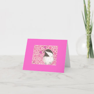Cartão De Festividades The Chickadee's Valentine Note Card