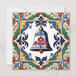 Cartão De Festividades The Christmas Bell in the Tropical Moonlight