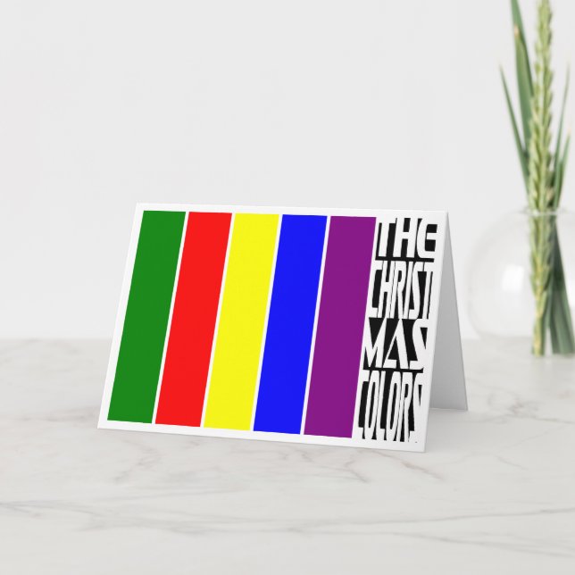 CARTÃO DE FESTIVIDADES THE CHRISTMAS COLORS... (Frente)
