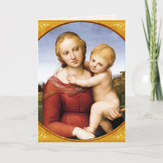 Cartão De Festividades The Cowper Madonna Christmas Card