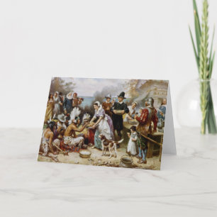 Cartão De Festividades The First Thanksgiving