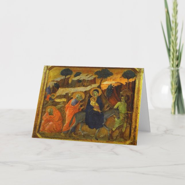 Cartão De Festividades The Flight Into Egypt Christmas (Frente)