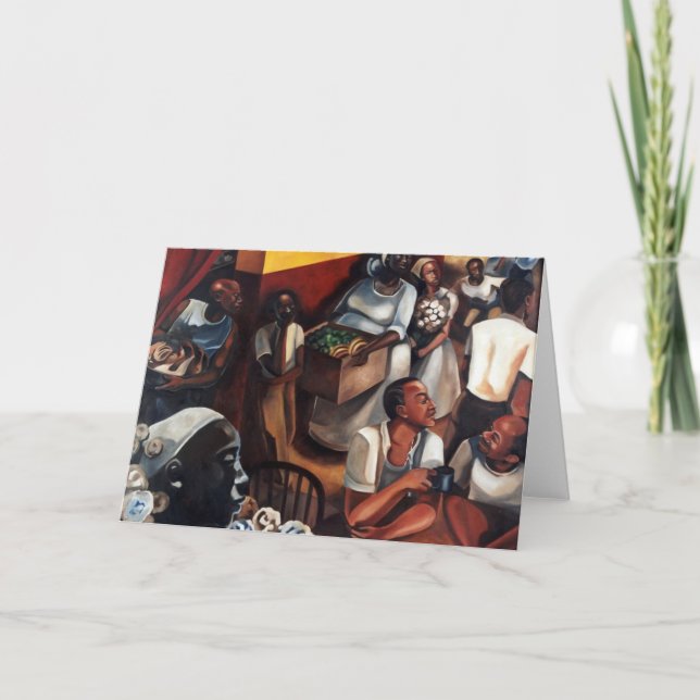 Cartão De Festividades 'The Guinea Hen Got Loose' Kwanzaa greeting card (Frente)