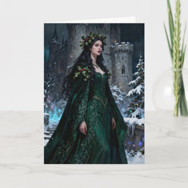 Cartão De Festividades The Holly Queen Christmas (Frente)