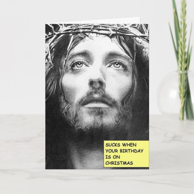 Cartão De Festividades The Jesus Christmas Birthday Card (Frente)