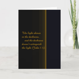 Cartão De Festividades The Light Shines in the Darkness
