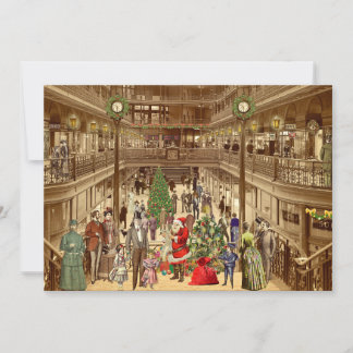 Cartão De Festividades The Long List of Santa Claus