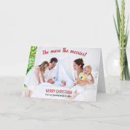 Cartão De Festividades The More the Merrier Photo New Baby