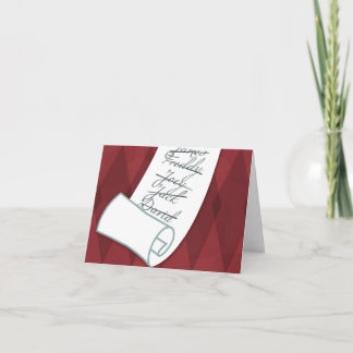 Cartão De Festividades The Naughty List