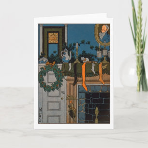 Cartão De Festividades The Night Before Christmas by Denlow, 1903 (colour