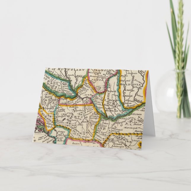 Cartão De Festividades The north part of Turkey in Europe (Frente)